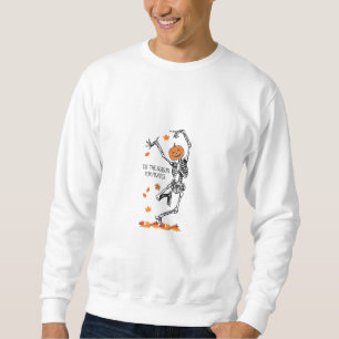 Sudadera Skeleton Es La Temporada De Pilates Meditation Hal
