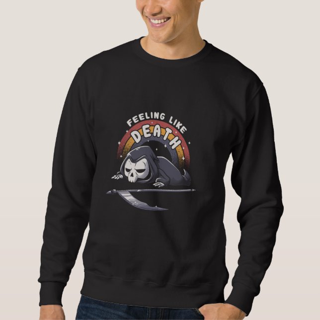 Sudadera Skeleton Grim Reaper Que Se Siente Como La Sala Fu (Anverso)