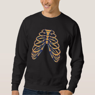 Sudadera Skeleton Heart Rib Cage X Ray Niños adultos Hallow