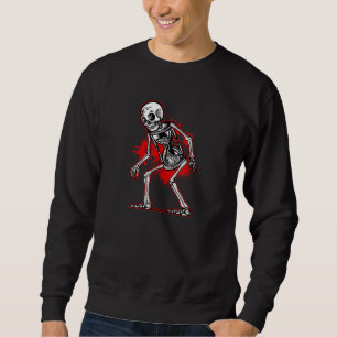 Sudadera Skeleton Hourglass Sad Estética Edgy Streetwear