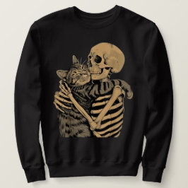 Sudadera  Skeleton Hugging Cat – Cute Gothic Cat Lover Gift