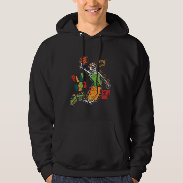 Sudadera Skeleton Humano Beber café Gracioso Halloween Sku (Anverso)
