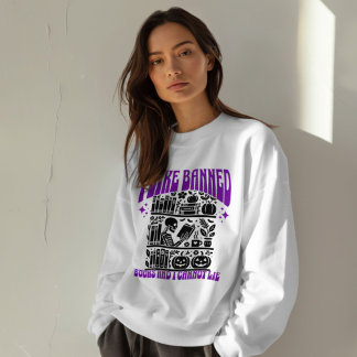 Sudadera Skeleton Leí Libros Prohibidos Halloween