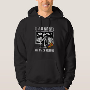 Sudadera Skeleton Meme Pizza Lover Comida divertida de hues