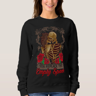 Sudadera Skeleton Pareja Amantes Góticos Reemplaza El Vacío