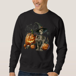 Sudadera Skeleton Pumpkins Halloween Sweatshirt