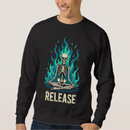 Sudadera Skeleton Release Transgen Meditación Sweatshirt De