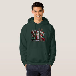 Sudadera Skeleton Santa Christmas Group Photo – Festive 3D 