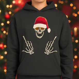 Sudadera Skeleton Santa con cuernos del diablo