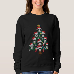 Sudadera Skeleton Santa del árbol de Navidad Pajama