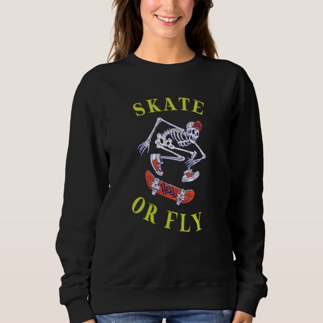 Sudadera Skeleton Skateboarder (Anverso)