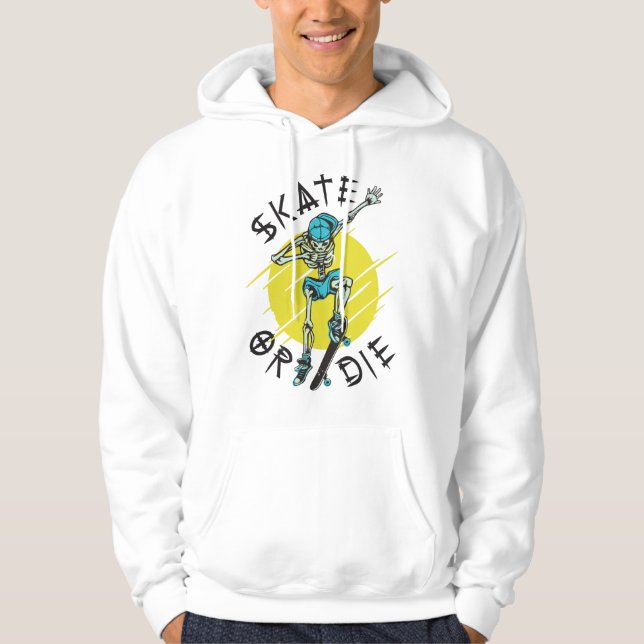 Sudadera Skeleton Skateboarder (Anverso)