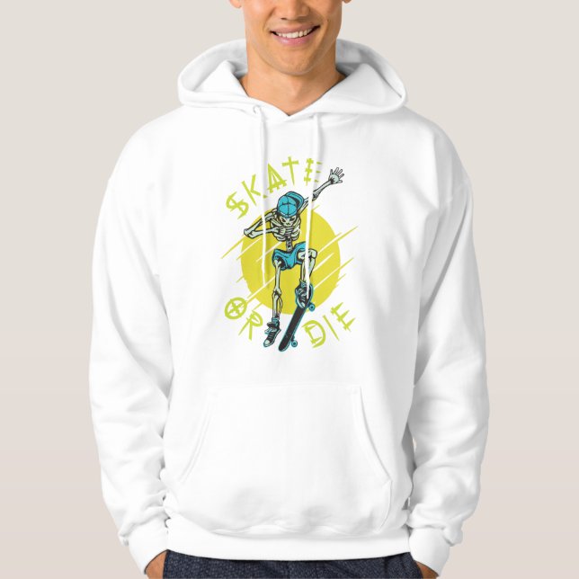 Sudadera Skeleton Skateboarder (Anverso)