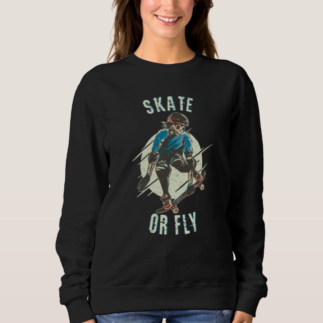 Sudadera Skeleton Skateboarder (Anverso)