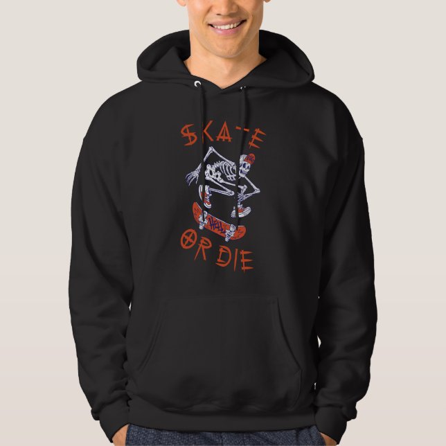 Sudadera Skeleton Skateboarder (Anverso)