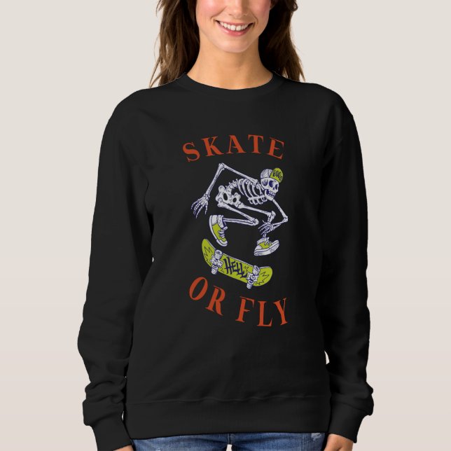 Sudadera Skeleton Skateboarder (Anverso)