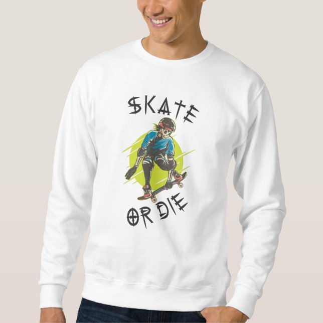 Sudadera Skeleton Skateboarder (Anverso)