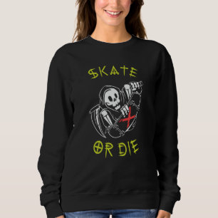 Sudadera Skeleton Skateboarder Grim Reaper