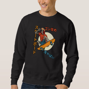 Sudadera Skeleton Skateboarding Jerga del Skeleton Japonés