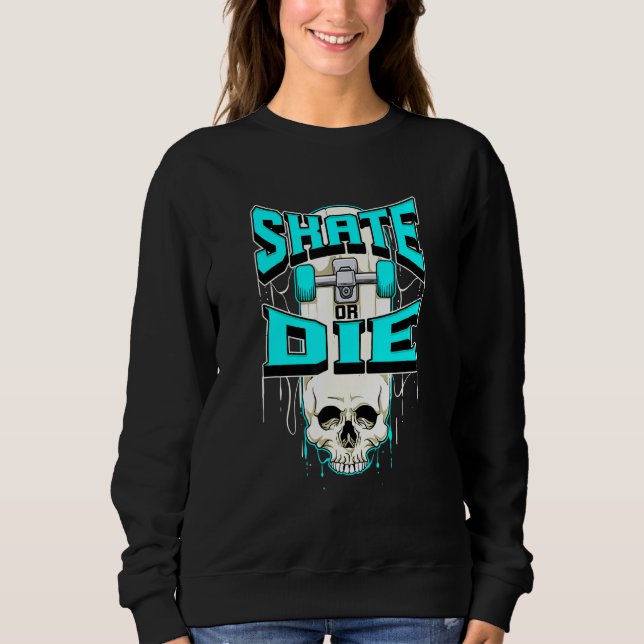 Sudadera Skeleton Skull Skateboard (Anverso)