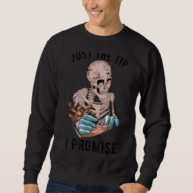 Sudadera Skeleton Tattoo Justo La Punta Prometo El Tatuaje (Anverso)