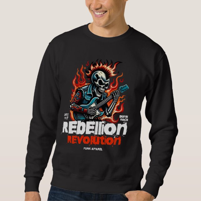 Sudadera Skeleton Tee de la Revolución de la Rebelión - Roc (Anverso)