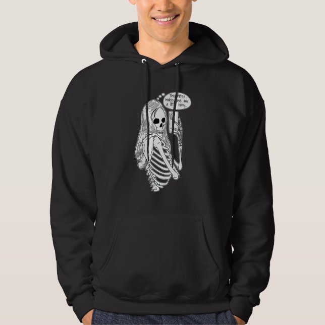 Sudadera Skeleton Woman with Cell Phone Taking Selfie Skull (Anverso)
