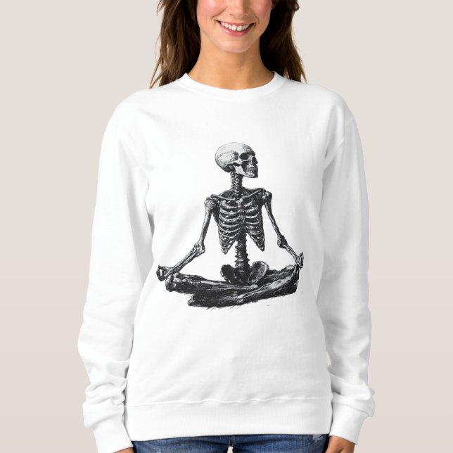 Sudadera Skeleton Yoga (Anverso)