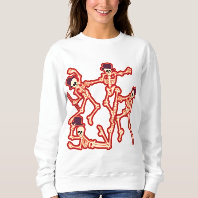 Sudadera Skeletons Dancing Sweatshirt (Anverso)