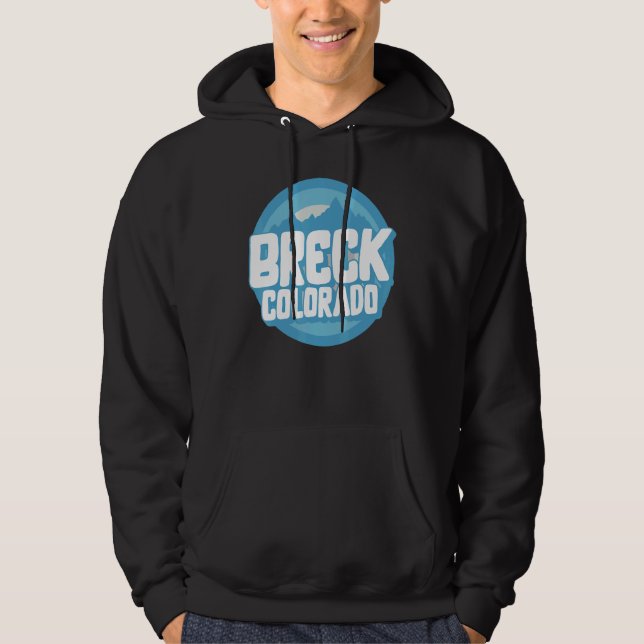 Sudadera Ski Breck Colorado Souvenir Skiing Snowboard Vinta (Anverso)