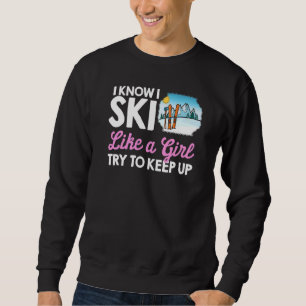 Sudadera Ski Como Un Deporte De Invierno De Nieve De Esquia