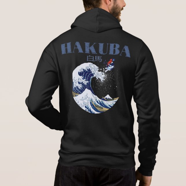 Sudadera Ski HAKUBA, arte japonés vintage (Reverso)
