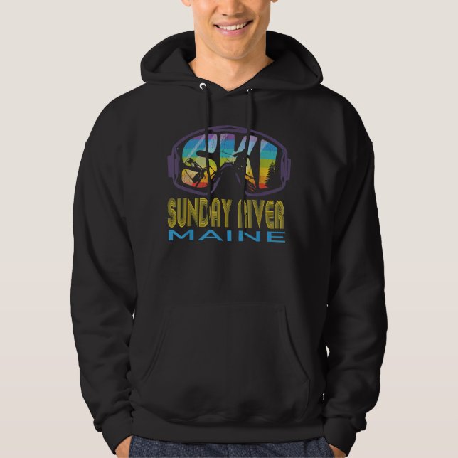 Sudadera Ski Sunday River Maine Skiting (Anverso)
