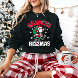 Sudadera Skibidi Rizzmas Funny Meme Christmas Santa