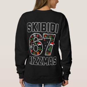 Sudadera Skibidi Seis Siete Rizzmas Divertida Navidad 2025