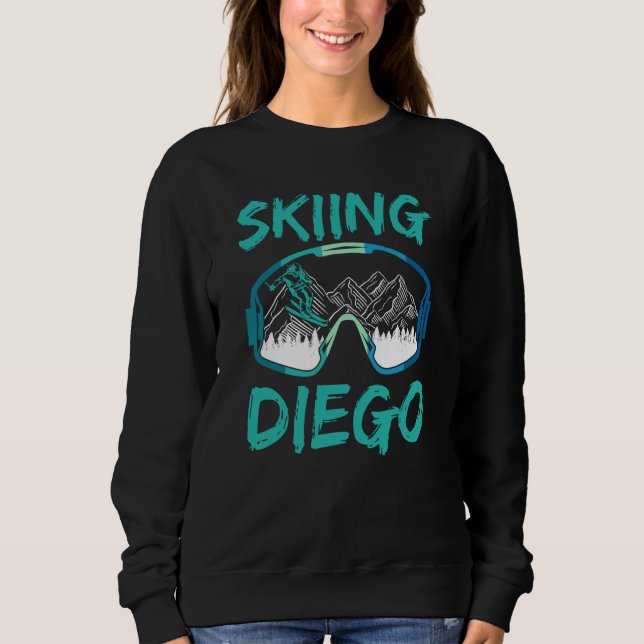 Sudadera Skiing Diego Hobby Skier Ski Winter Sports (Anverso)