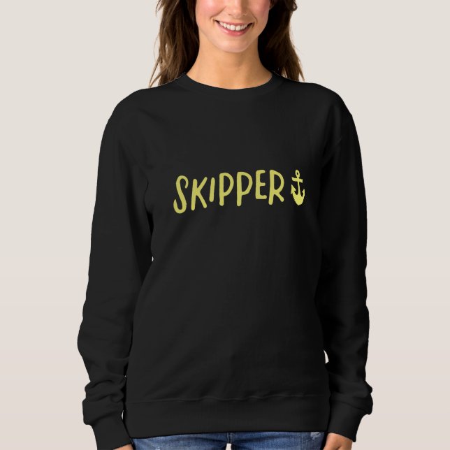 Sudadera Skipper  Boat Sailing  2 (Anverso)