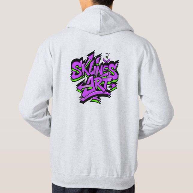 Sudadera SklinesArt – Bold Graffiti Logo  (Reverso)
