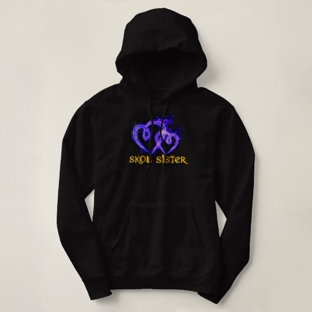 Sudadera Skol Sister Flaming Hearts (Diseño del anverso)