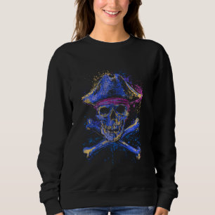 Sudadera Skull Crossbone Skeleton Jolly Roger Flag Hallowee
