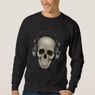 Sudadera Skull Dj Auriculares Música Deejay Fiesta Turnable