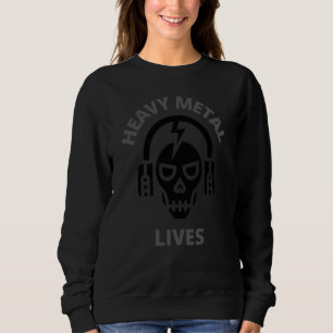 Sudadera Skull Heavy Rock Music Vive Para La Música Rock