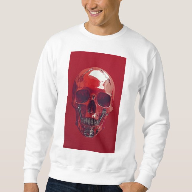 SUDADERA SKULL ROJO (Anverso)