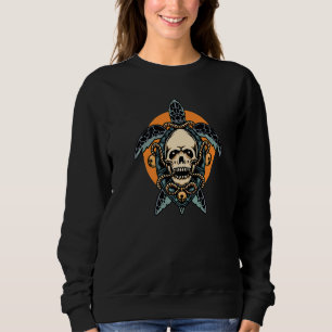Sudadera Skull Sea Turtle Ocean Beach Sea Animal