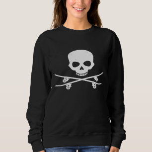 Sudadera Skull Skateboard skate vintage