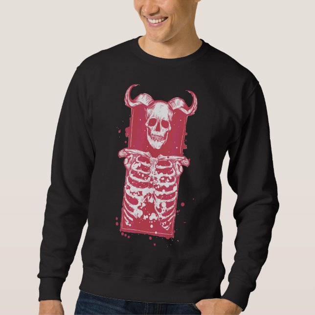 Sudadera Skull Skeleton Gótico Gótico Arte (Anverso)