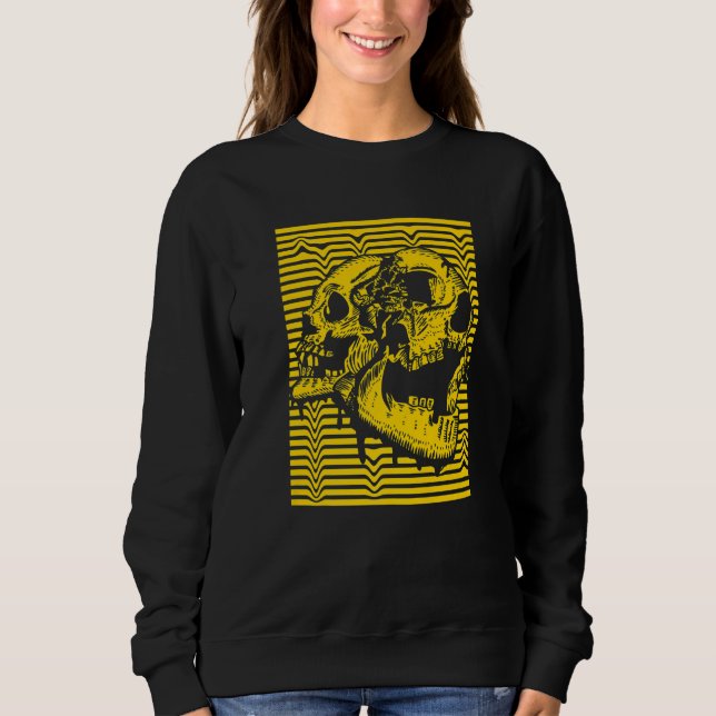 Sudadera Skull skulls Vintage Skull Retro streetwear 1 (Anverso)