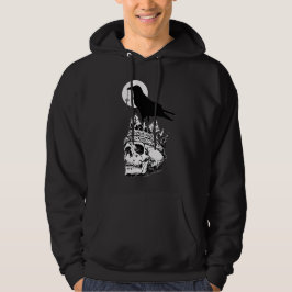 Sudadera Skull y Raven Gothic Art