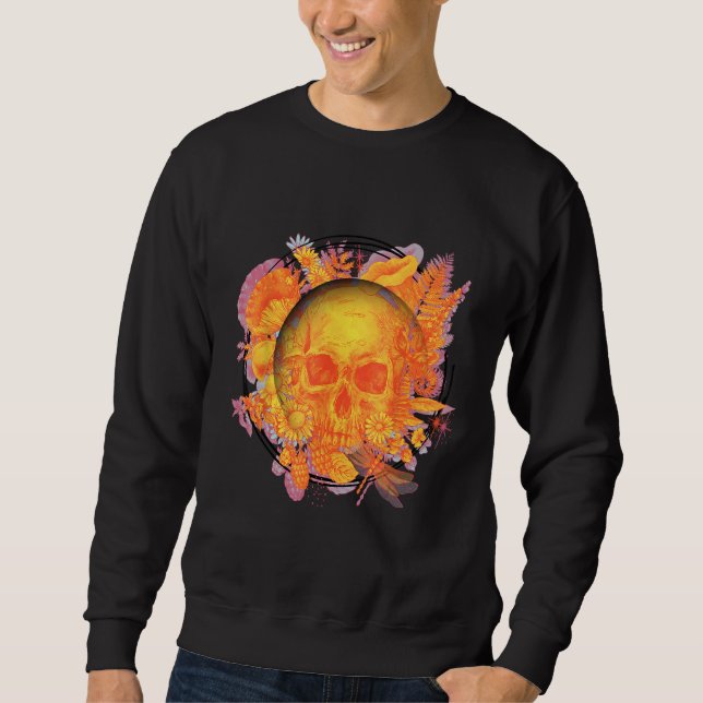 Sudadera Skulls and Blooms Rustic (Anverso)