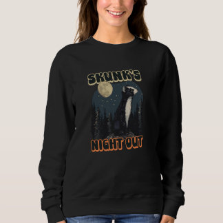 Sudadera Skunk's Night Out Design Skunk